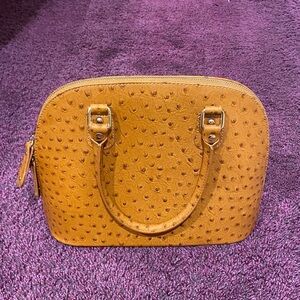 Genuine Italian Ostrich Leather Bag